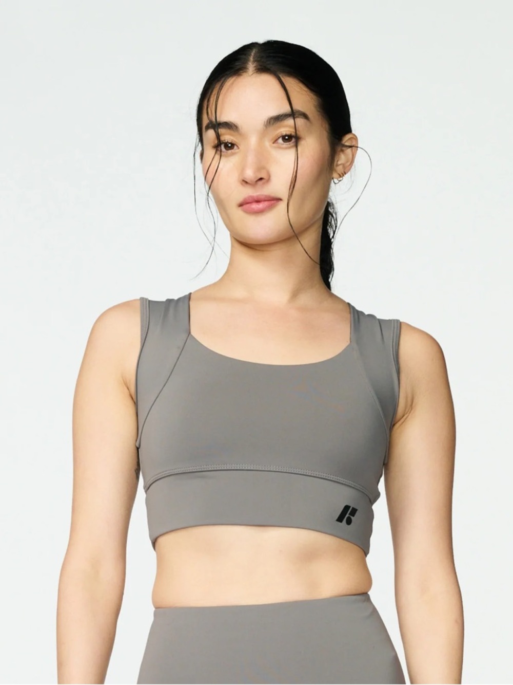 Forme Power Bra in Stone Grey, Size XS Women’s